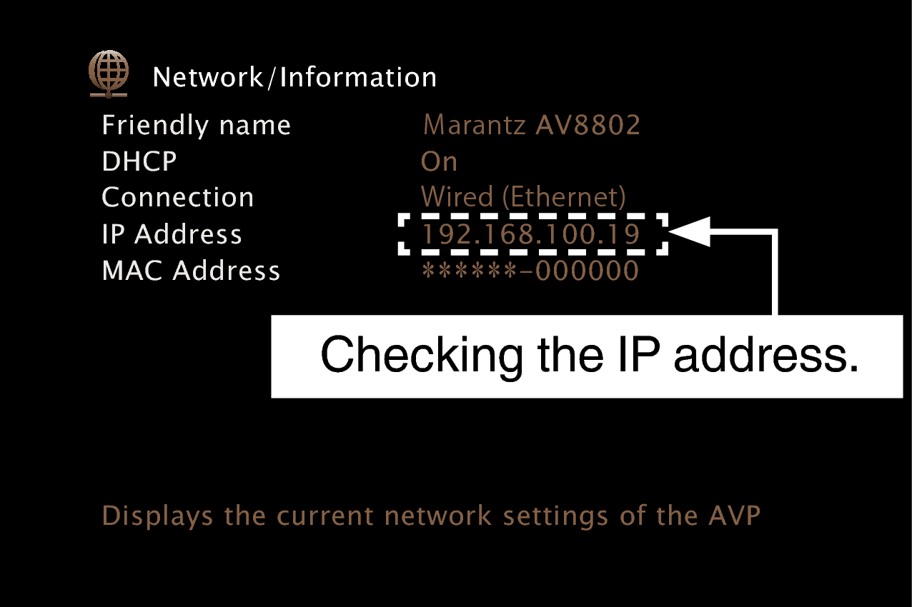GUI NetworkInfo AV8802U